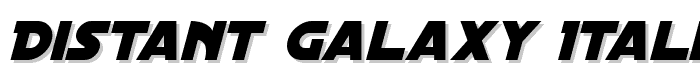 Distant Galaxy Italic font